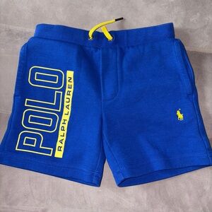 Ralph Lauren Kids Royal Blue Shorts with Yellow Accents